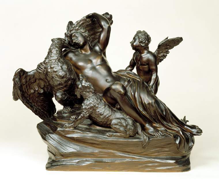 Ganymede and the Eagle, with Cupid and a Dog